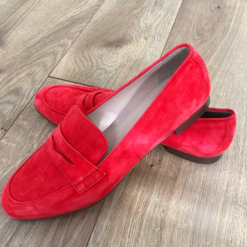 J.Crew Loafers – Vibrant Flame Red – Size 6 -- Brand New Without Box